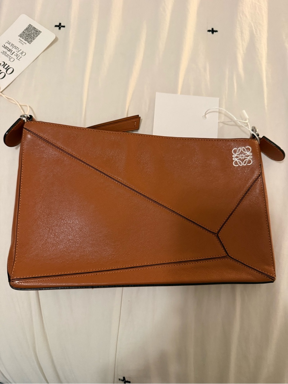 LOEWE Tan Puzzle Leather Shoulder Bag (discontinued)